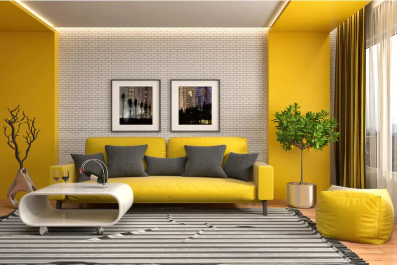 Cómo utilizar el amarillo en la construcción de un ambiente acogedor y feliz en los espacios interiores