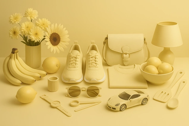 Productos de color amarillo